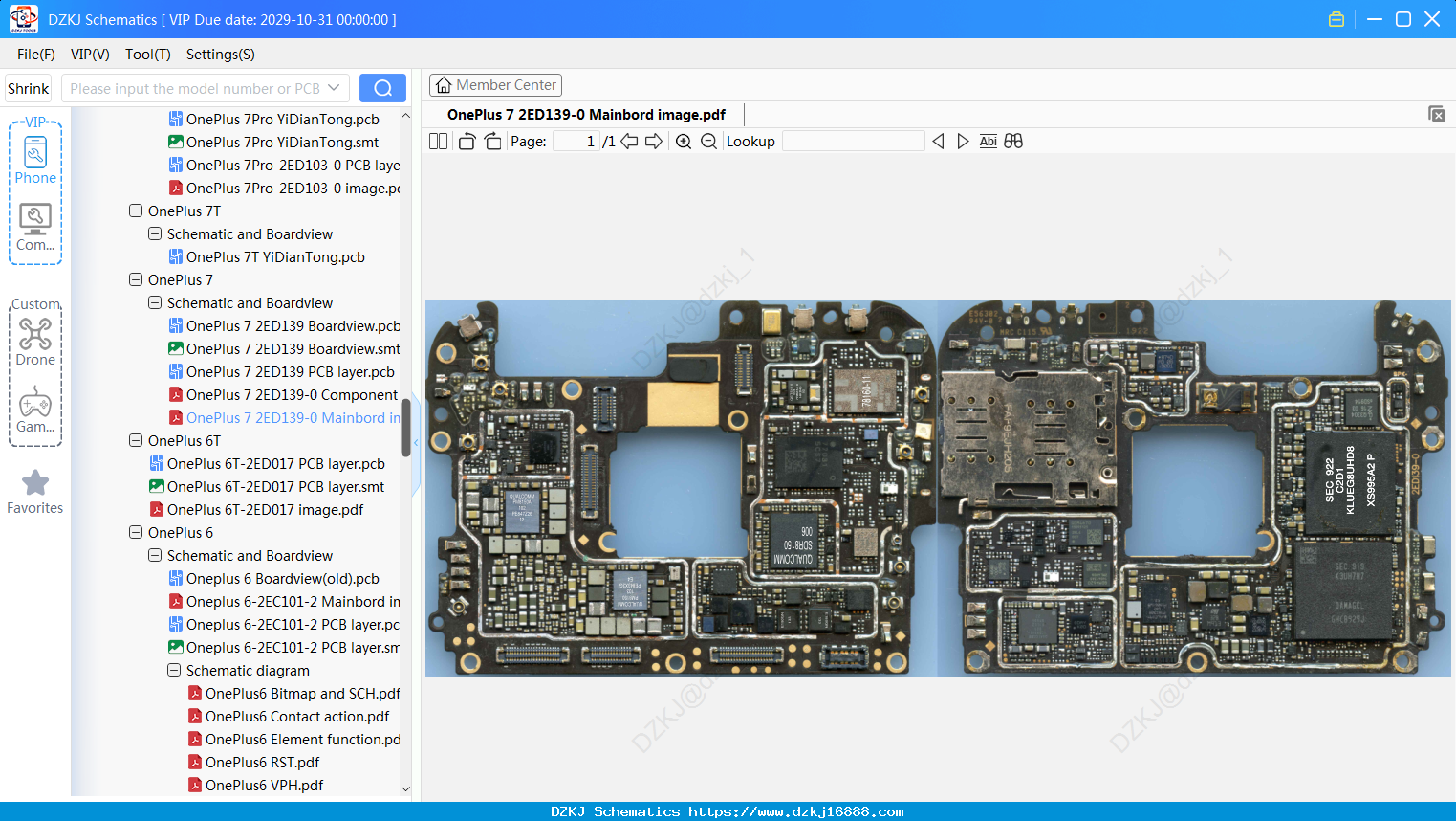 OnePlus 7 2ED139-0 Mainbord Image